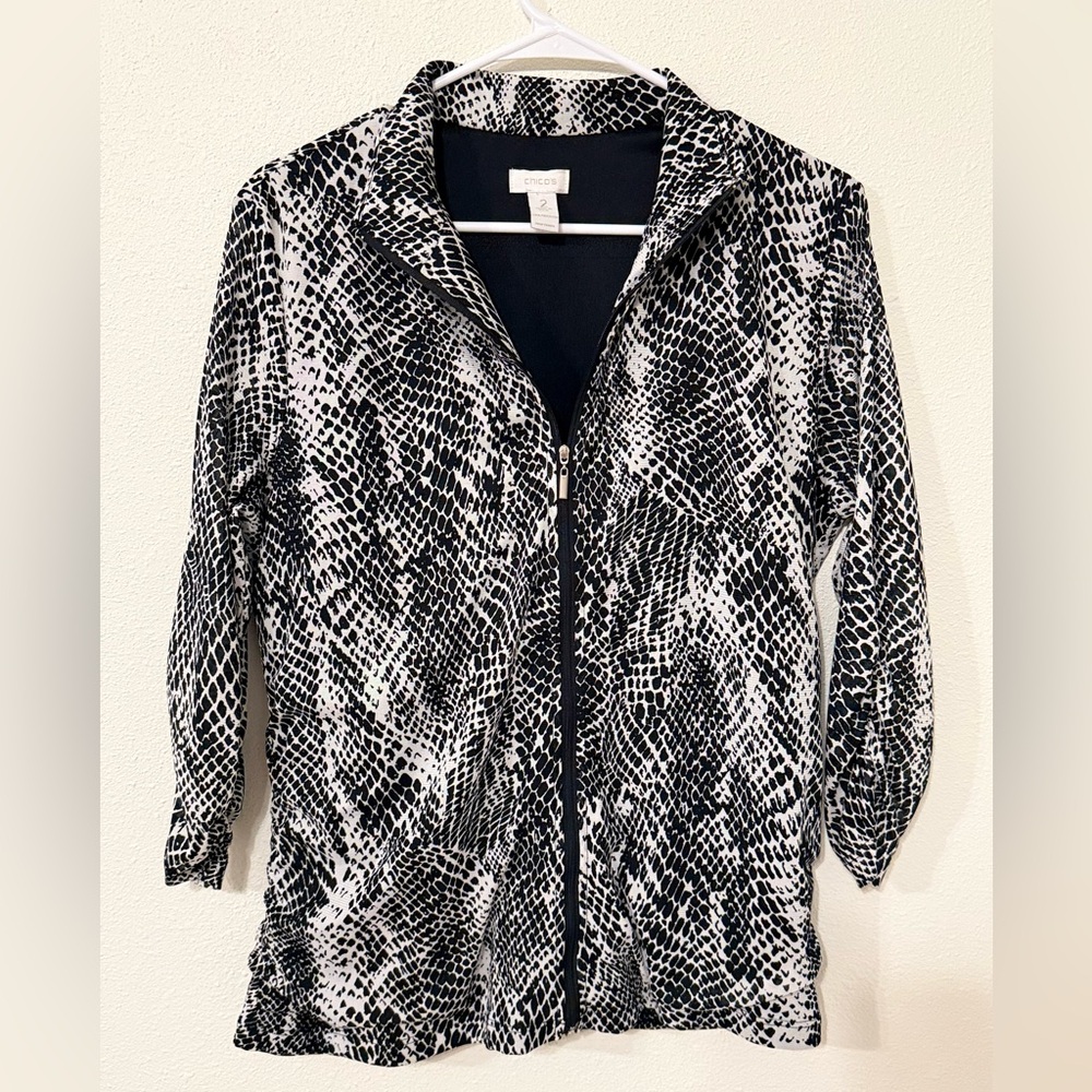 Chico's Snake print Jacket